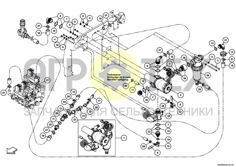 Чертеж VALVESET iXclean Pro