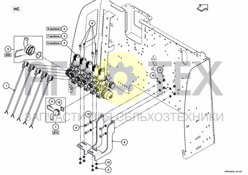 Чертеж CONTROL SYSTEM FMC 5/7/9 HC