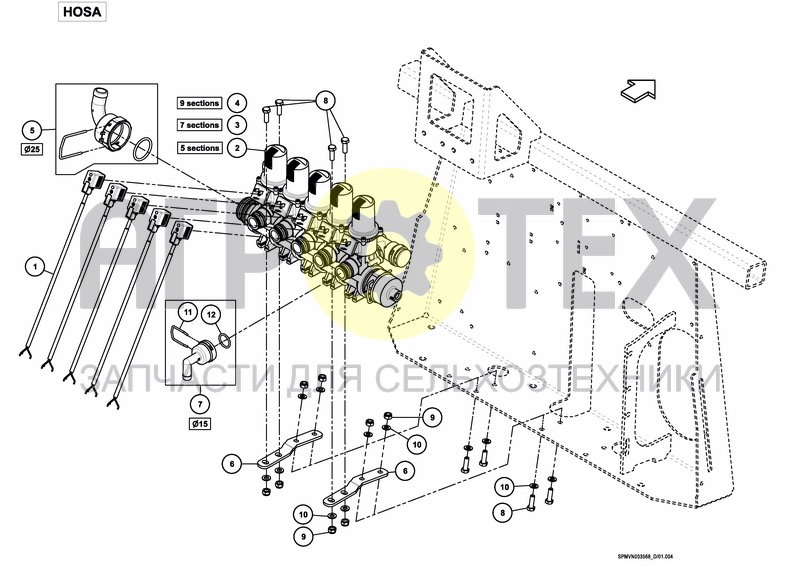 Чертеж CONTROL SYSTEM FMC 5/7/9 HOSA