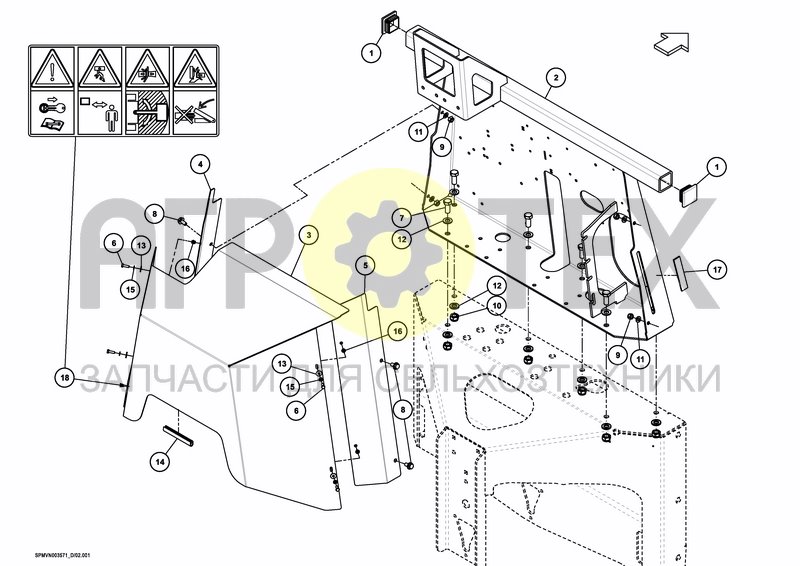 Чертеж LIFTFRAME HOSA 12M