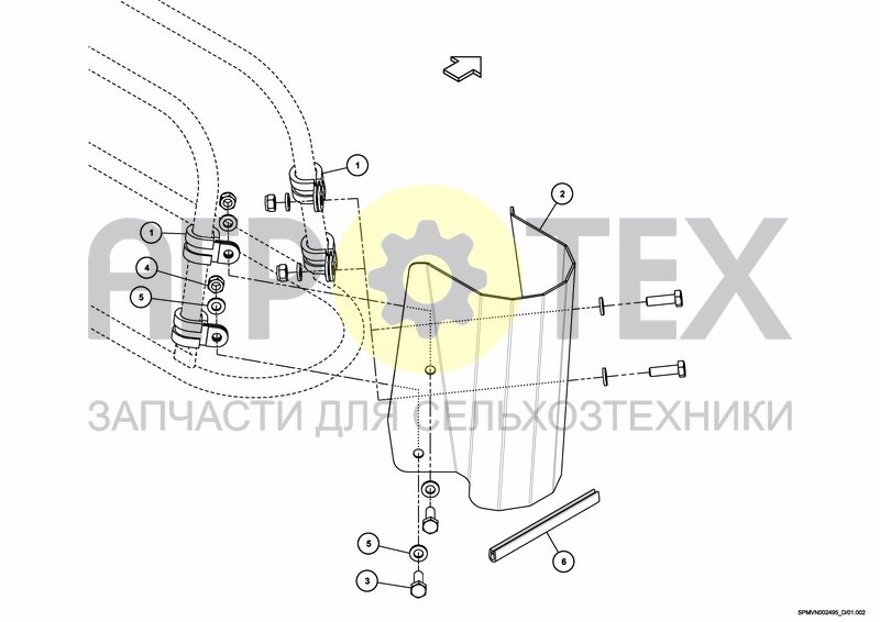 Чертеж NOZZLE PROTECTION HC/HSS