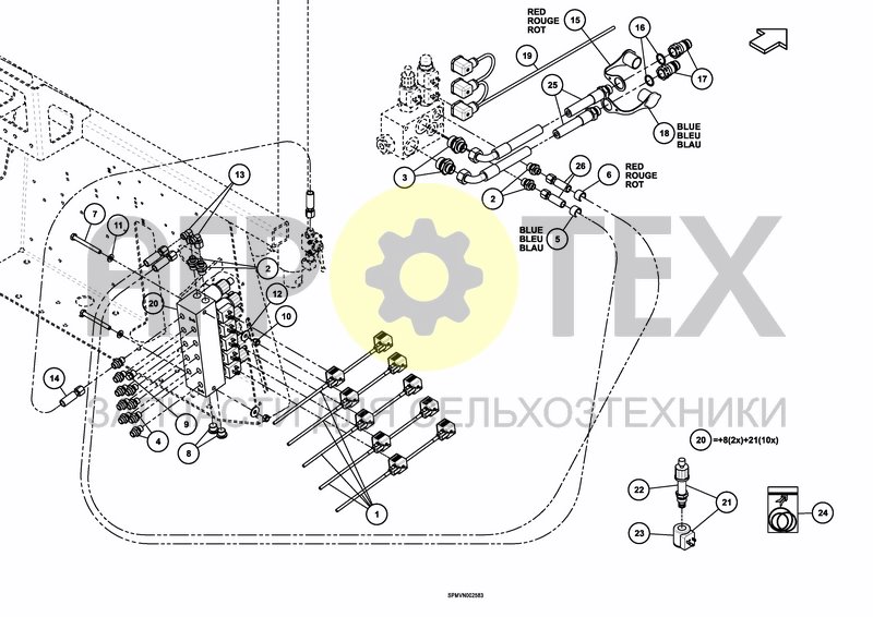 Чертеж HYDRAULICS COMFORT 3 HOSA