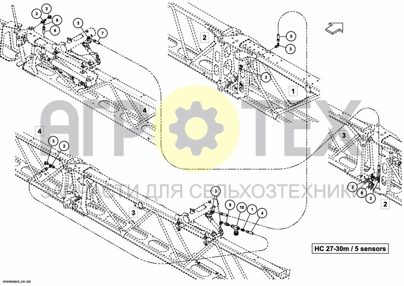 Чертеж BOOM GUIDE HC UC7