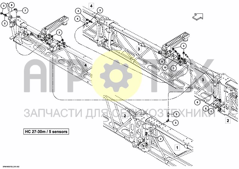 Чертеж BOOM GUIDE HC UC5