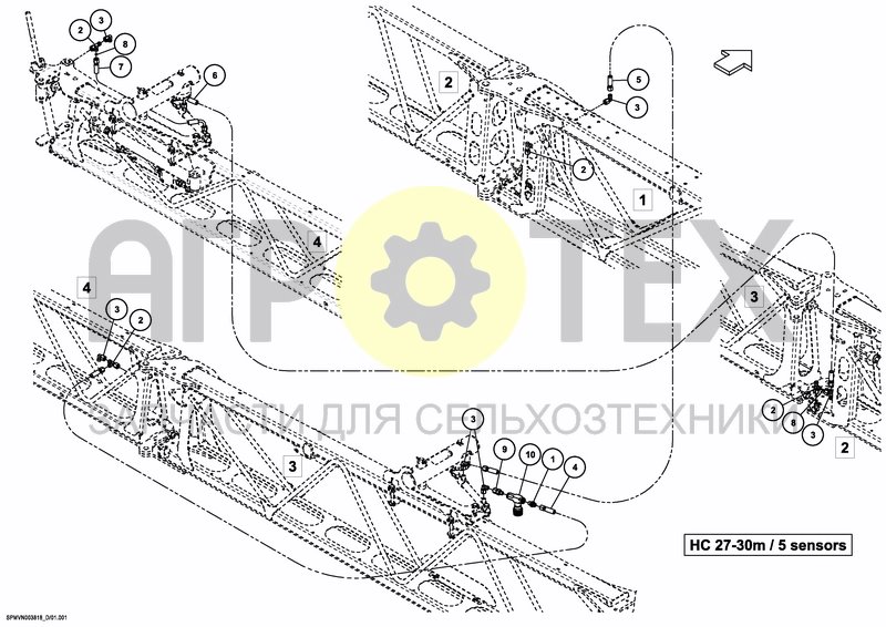 Чертеж BOOM GUIDE HC UC7