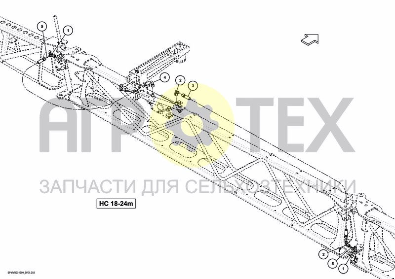 Чертеж BOOM GUIDE HC UC5