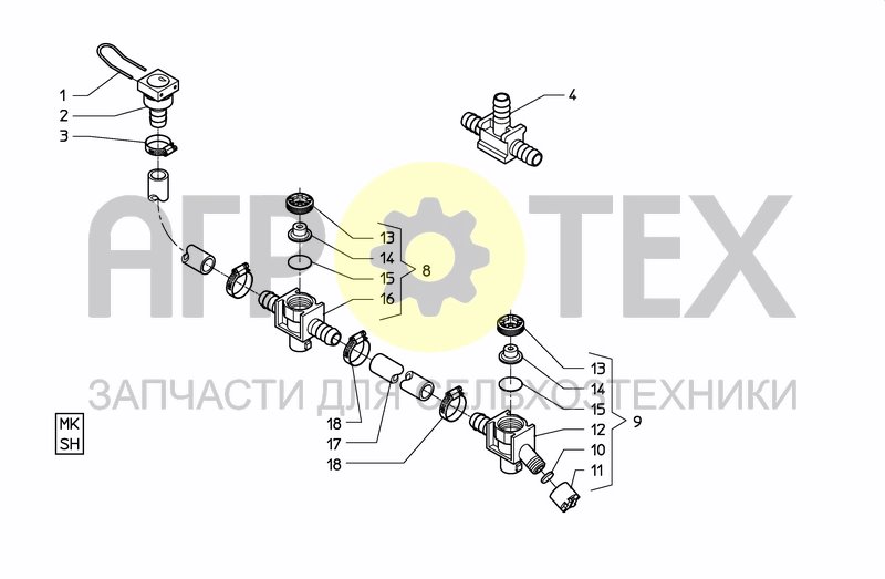 Чертеж TUBES-HOSES-CLAMPS TUBES-HOSES-CLAMPS MK/SH