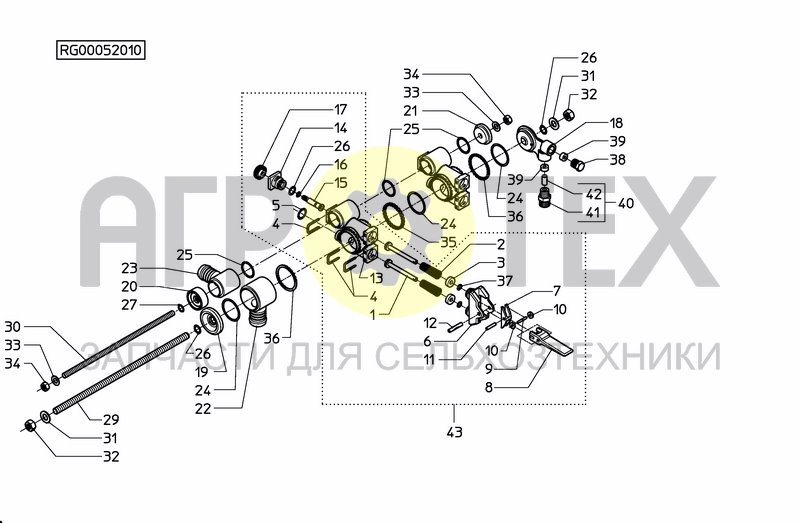 Чертеж REGULATOR GZAL-5 + STEERING BOX