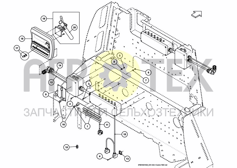 Чертеж CONTROL SYSTEM FMC 1