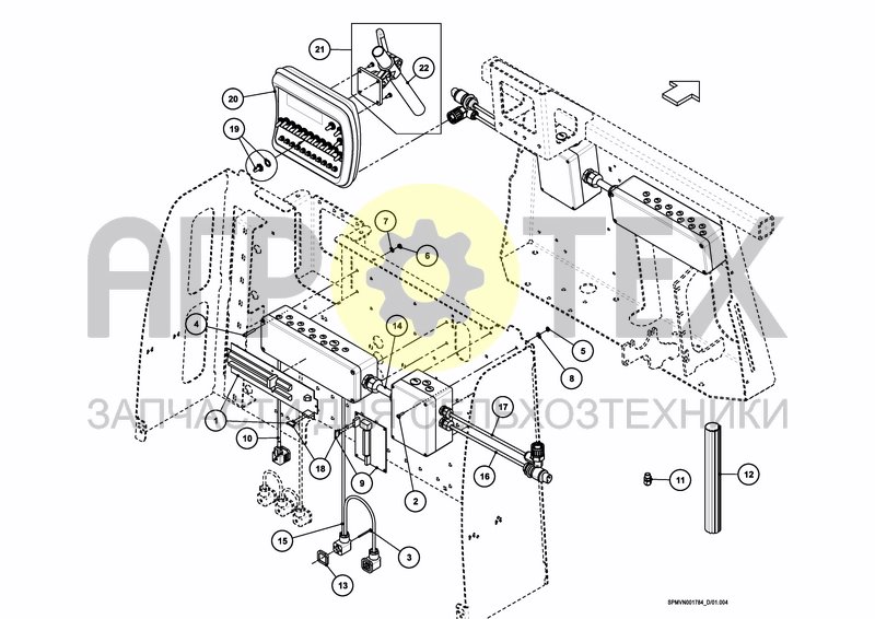 Чертеж CONTROL SYSTEM FMC 5/7/9 OIL CIRCUIT NORMAL