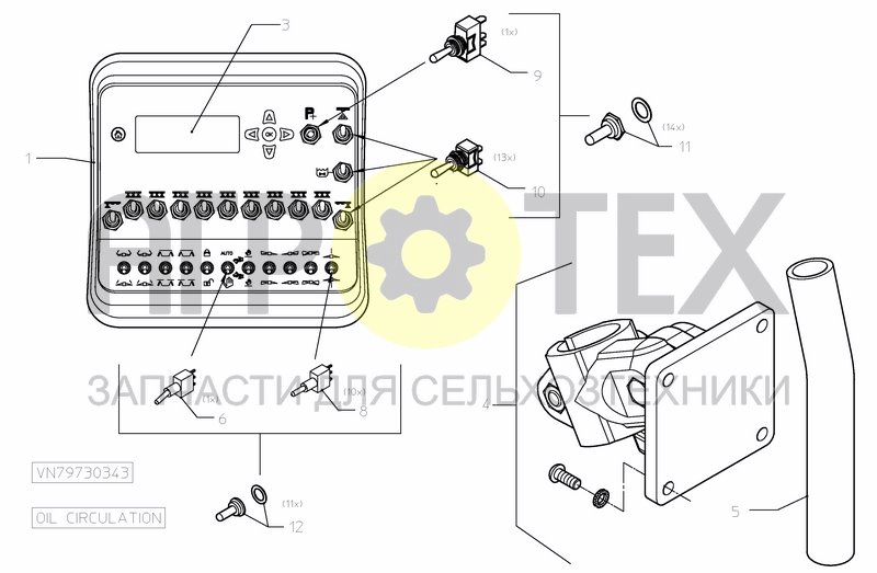 Чертеж CONTROL SYSTEM FMC 1 OIL CIRCUIT