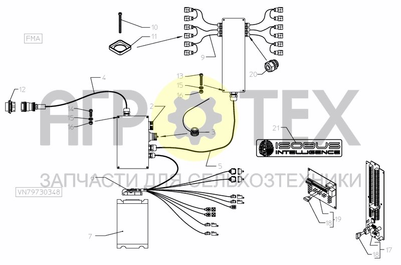 Чертеж CONTROL SYSTEM FMA 1 1/2