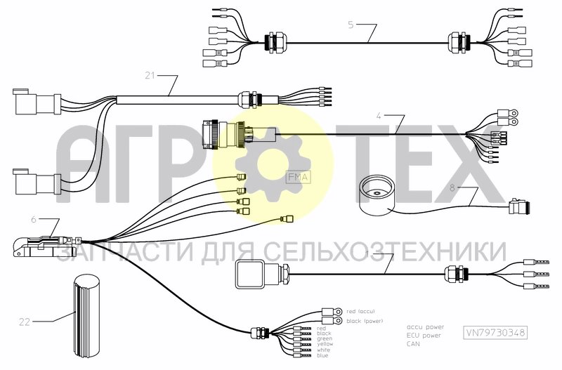 Чертеж CONTROL SYSTEM FMA 1