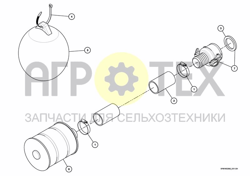 Чертеж BUOY / SUCTION HOSE