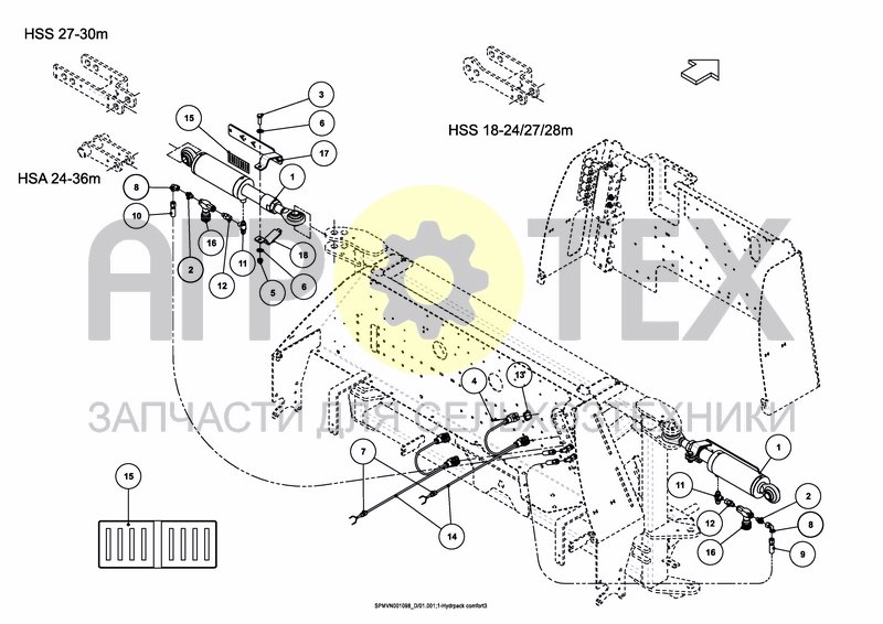 Чертеж HYDRAULICS COMFORT 3 27---30m [2PF]