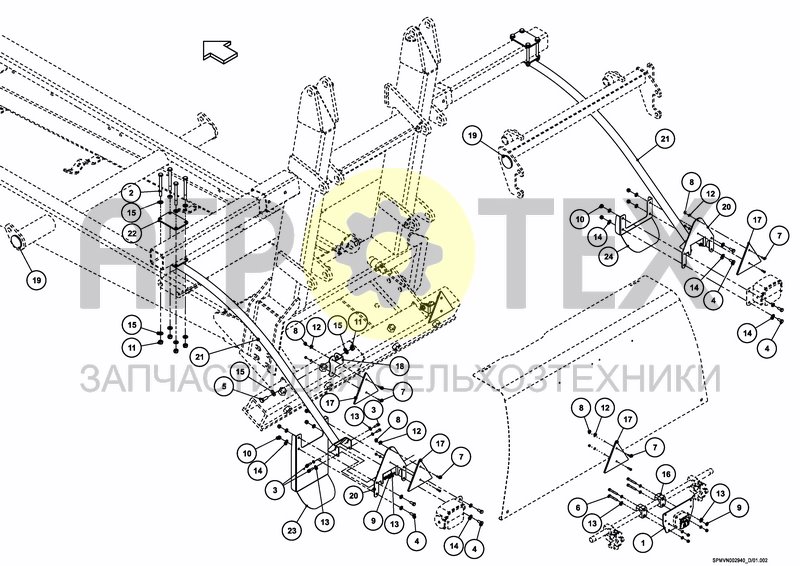 Чертеж LIGHTING SET (REAR)