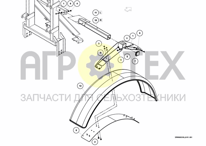 Чертеж MUD GUARDS 400