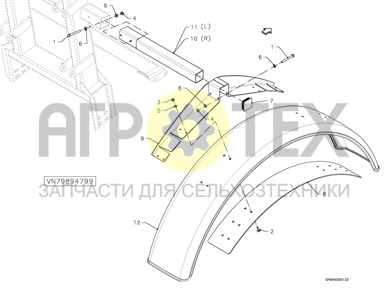 Чертеж MUD GUARDS 400