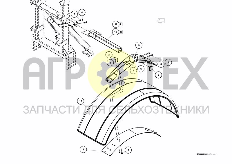 Чертеж MUD GUARDS 700