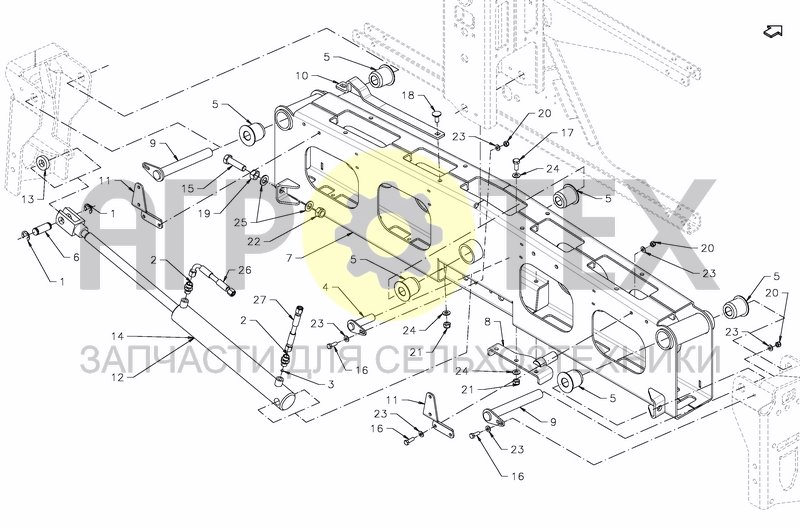 Чертеж MIDDLE SECTION HCA