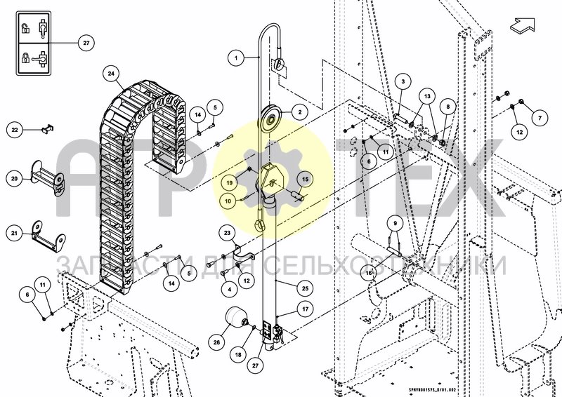 Чертеж LIFTFRAME HOSA 15M