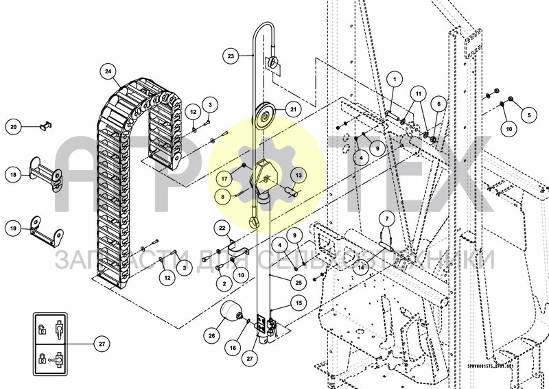 Чертеж LIFTFRAME HOSA 15M