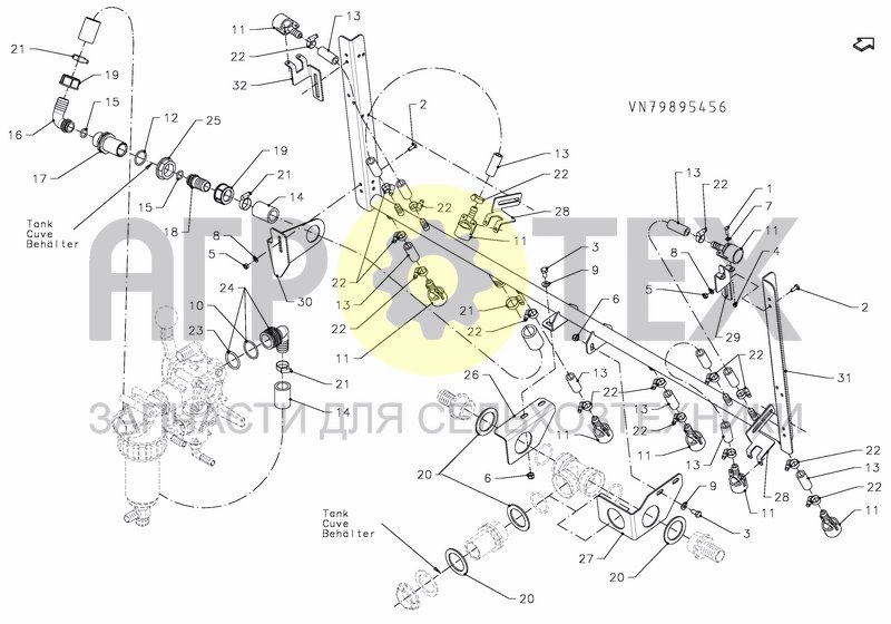 Чертеж HIGH PRESSURE AGITATION