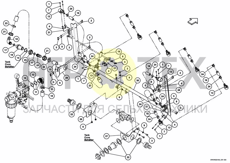 Чертеж HIGH PRESSURE AGITATION