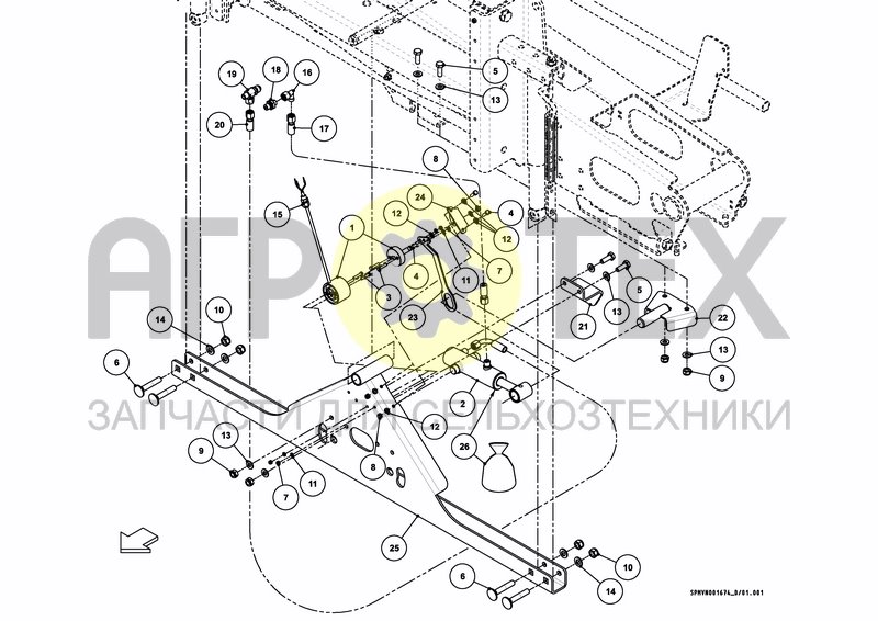 Чертеж SLOPE CORRECTION HOSA FMC/FMA