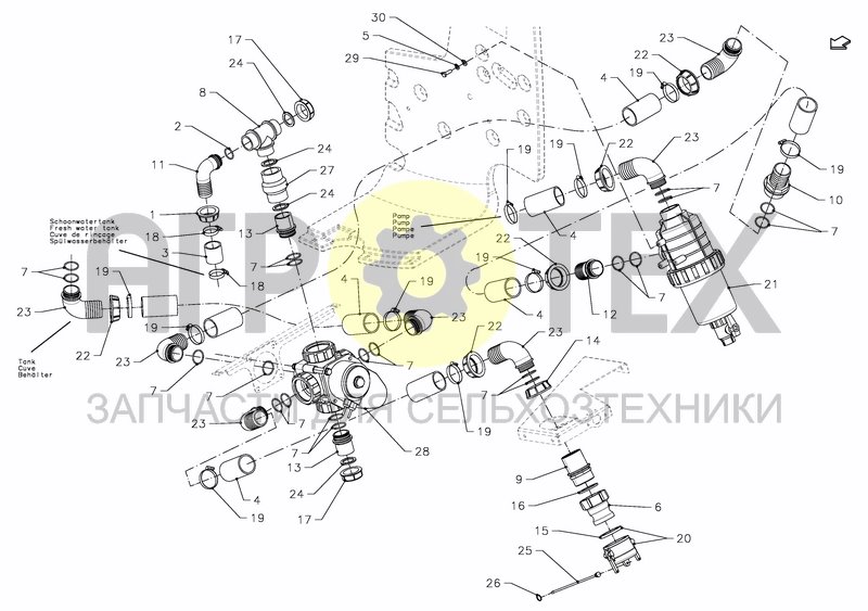 Чертеж VALVESET AUTO SUCTION VALVE