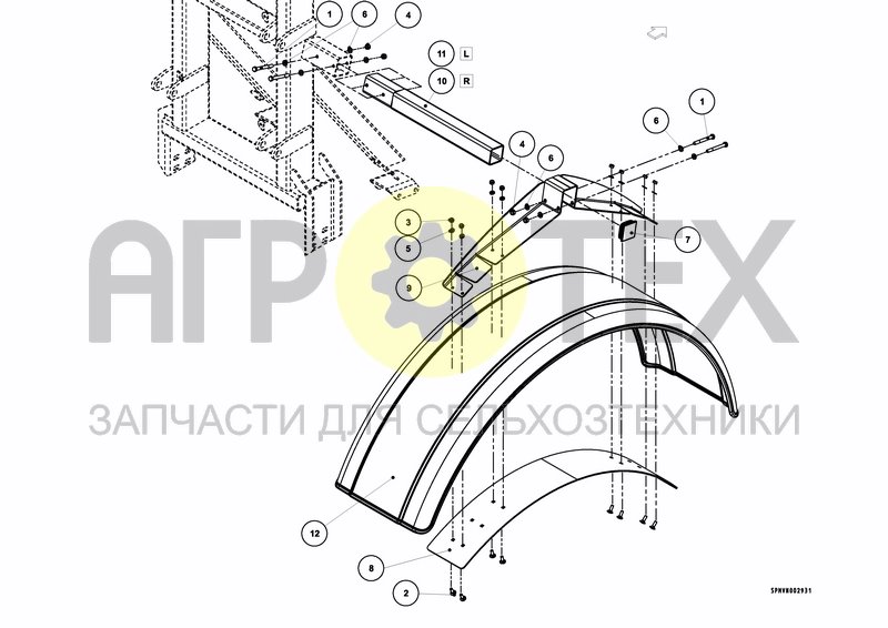 Чертеж MUD GUARDS 550