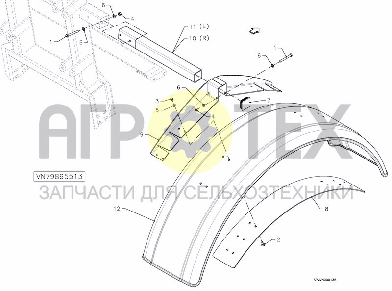 Чертеж MUD GUARDS 550