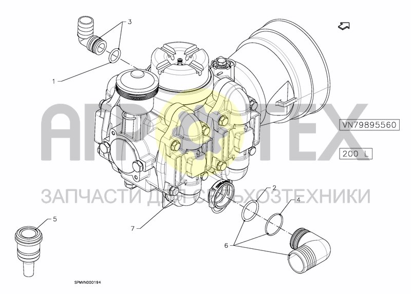 Чертеж PUMPSET 200 L