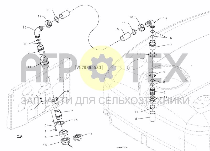 Чертеж HYDRANT FITTING