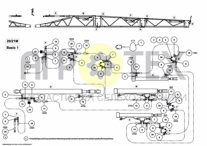 Чертеж HYDRAULICS BASIC 1 20/21M