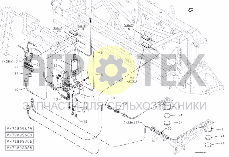 Чертеж BOOM GUIDE INCL HYDR