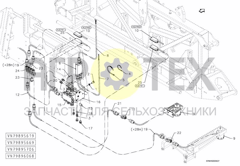 Чертеж BOOM GUIDE INCL HYDR