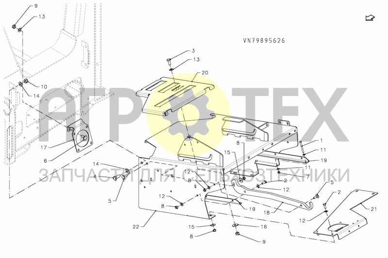 Чертеж MAIN FRAME