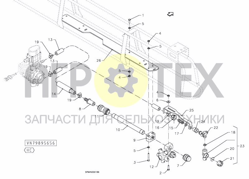 Чертеж BORDER NOZZLE HC ELECTRIC