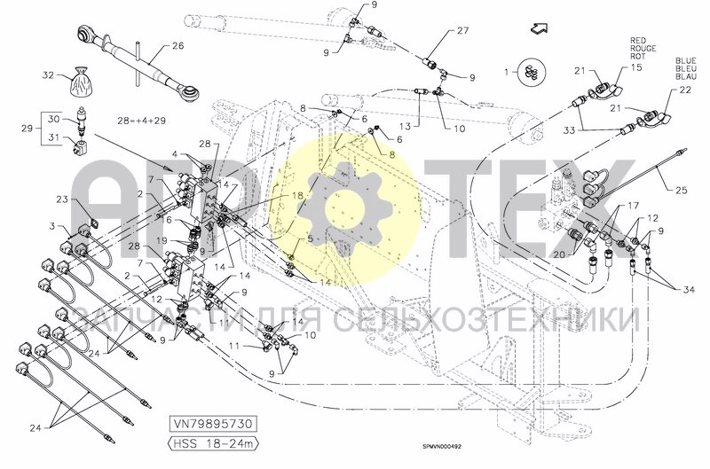 Чертеж HYDRAULICS COMFORT 2 18---24m [2PF]