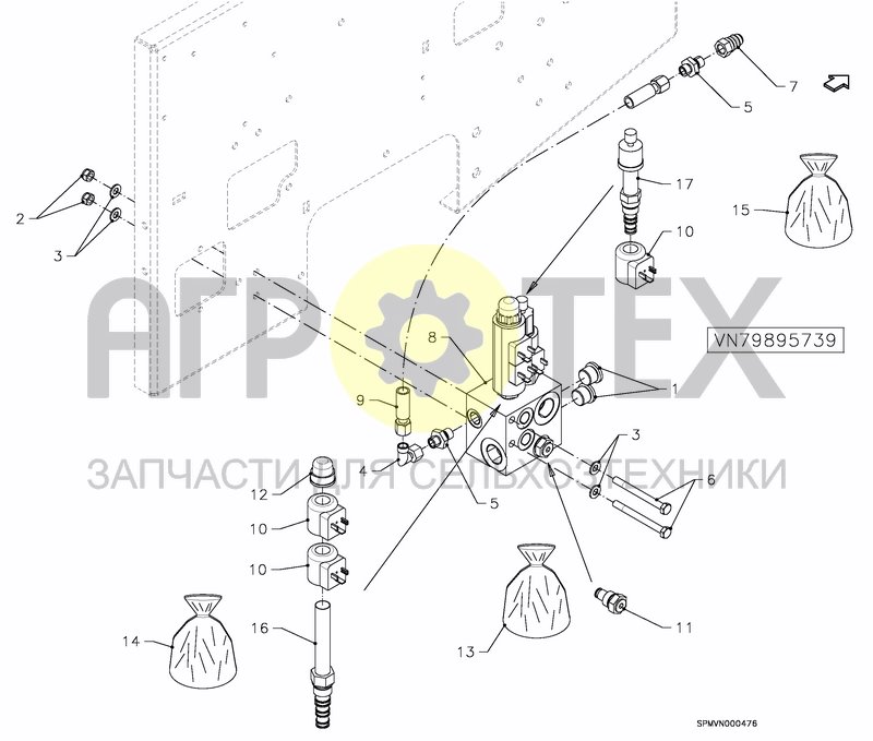 Чертеж OIL CIRCUIT LOAD SENSING 27---30M