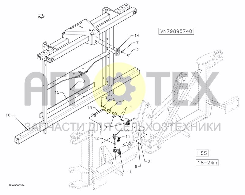 Чертеж LIFTFRAME+MIDDLESECTION HSS 18---24m [2PF]