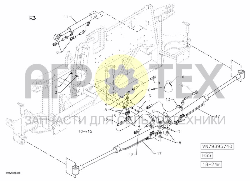 Чертеж LIFTFRAME+MIDDLESECTION HSS 18---24m [2PF]