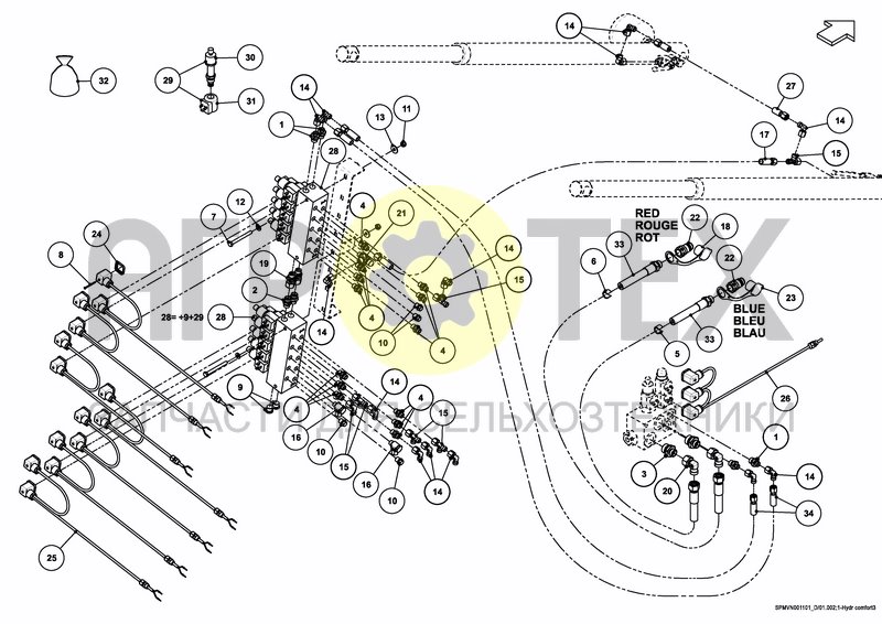 Чертеж HYDRAULICS COMFORT 3 27---30m [3PF]