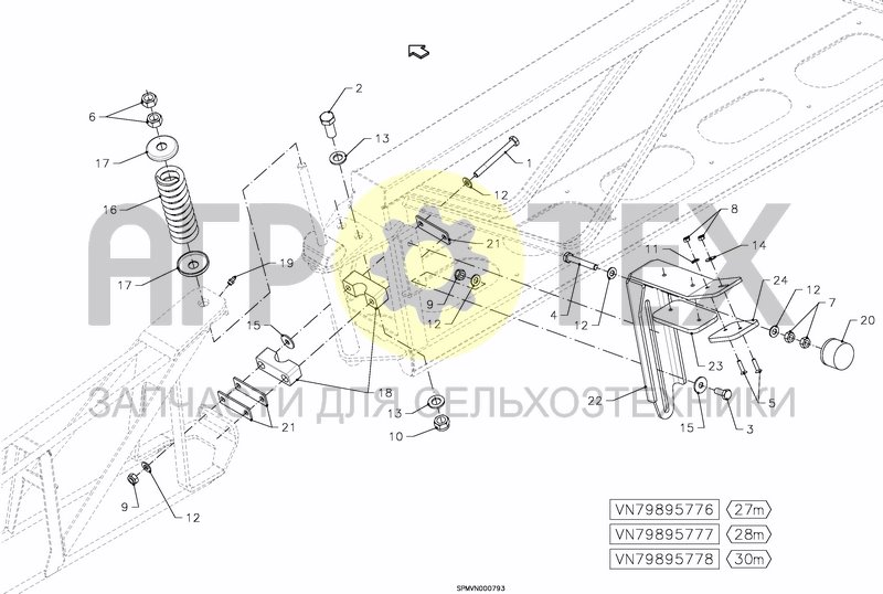 Чертеж SPRAYBOOM HSS 27---30M