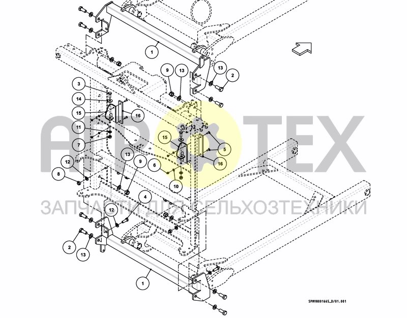 Чертеж CONNECTING PARTS PARALELLOGRAM