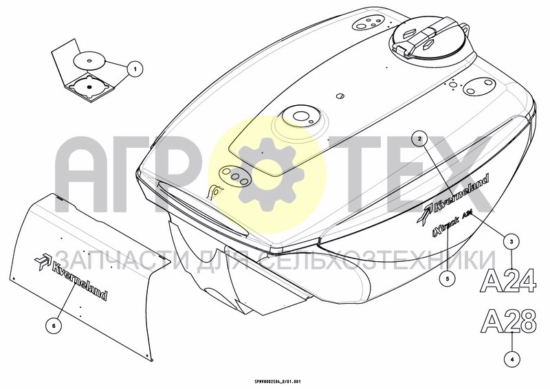 Чертеж DECAL SCHEMATIC