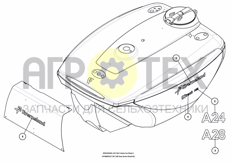 Чертеж DECAL SCHEMATIC