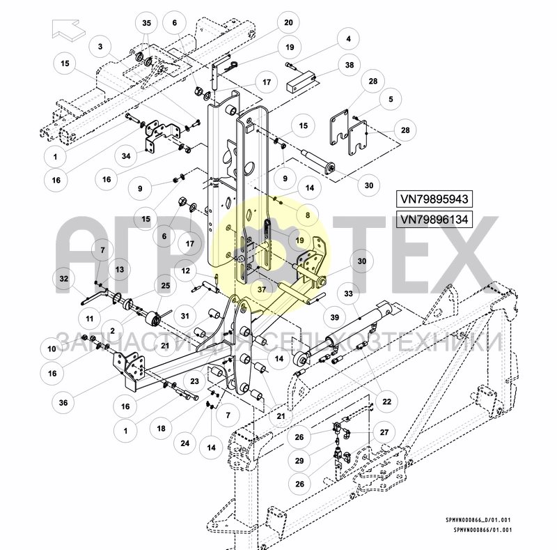 Чертеж LIFTFRAME+MIDDLESECTION HC 27---30M