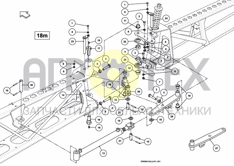 Чертеж SPRAYBOOM HC 18M